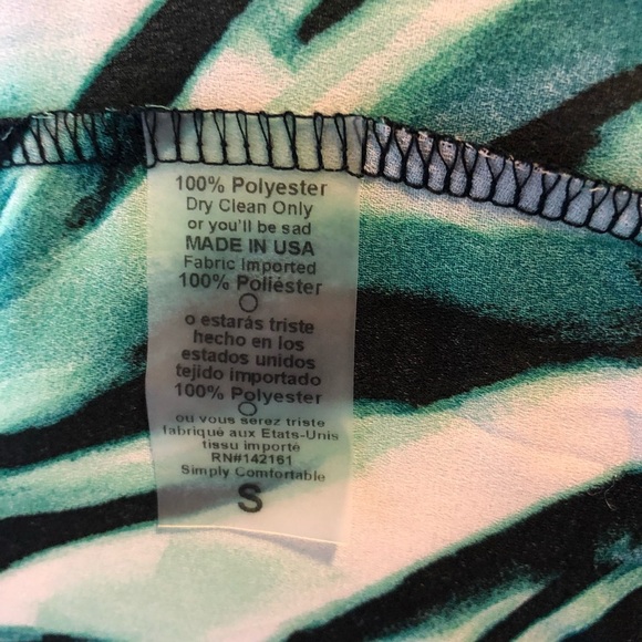 LULAROE Monroe Green Fringe Chiffon Sheer Cardigan - Picture 6 of 6